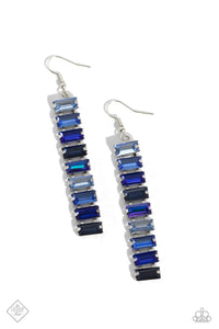 Superbly Stacked - Blue- Paparazzi Accessories- Earring