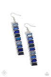 Superbly Stacked - Blue- Paparazzi Accessories- Earring