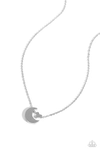 Low-Key Lunar - Silver - Paparazzi Accessories - Necklace