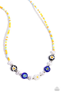 Trendy Tutor - Yellow - Paparazzi Accessories - Necklace