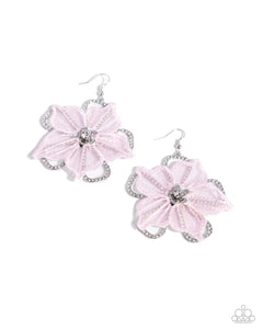 Refined Recognition - Pink - Paparazzi Accessories - Earring