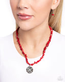 Longhorn Leader - Red - Paparazzi Accessories - Necklace