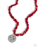 Longhorn Leader - Red - Paparazzi Accessories - Necklace