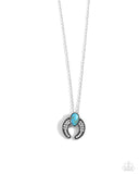 Horseshoe Haute - Blue - Paparazzi Accessories - Necklace