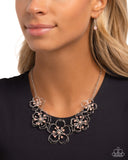 Wiry Wallflowers - Pink - Paparazzi Accessories - Necklace