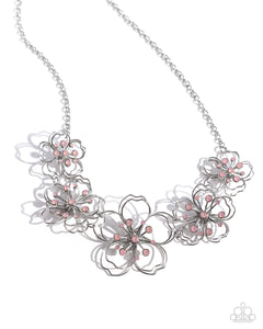 Wiry Wallflowers - Pink - Paparazzi Accessories - Necklace