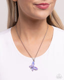 Aerial Aria - Purple - Paparazzi Accessories - Necklace