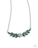 Leafy Layover - White - Paparazzi Accessories - Necklace