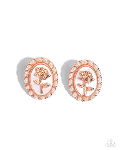 Rosy Relic - Copper - Paparazzi Accessories- Earring