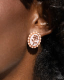 Rosy Relic - Copper - Paparazzi Accessories- Earring