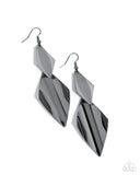 Skillfully Sheared - Black - Paparazzi Accessories - Earring- PRECLAIM