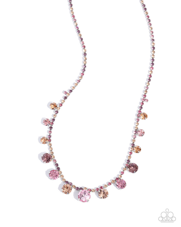 Colorful Countess - Pink - Paparazzi Accessories - Necklace