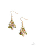 O Christmas Tree - Multi - Paparazzi Accessories - Earring- PRECLAIM