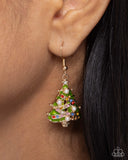 O Christmas Tree - Multi - Paparazzi Accessories - Earring- PRECLAIM