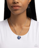 Best Of My Heart - Blue - Paparazzi Accessories - Necklace