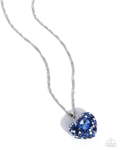 Best Of My Heart - Blue - Paparazzi Accessories - Necklace