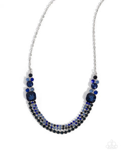 Relaxed Refinement - Blue - Paparazzi Accessories - Necklace- PRECLAIM 11/4