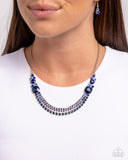 Relaxed Refinement - Blue - Paparazzi Accessories - Necklace- PRECLAIM 11/4