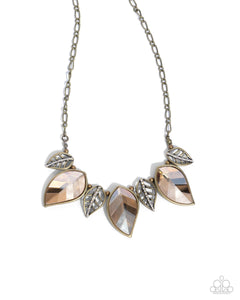 Leafy Leader - Brass - Paparazzi Accessories - Necklace