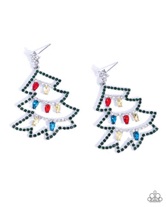 O Tannenbaum - Multi - Paparazzi Accessories - Earring - PRECLAIM 11/8