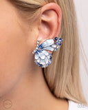 Decadent Descent - Blue - Paparazzi Accessories - Earring- PRECLAIM 11/4