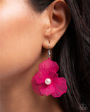 PETAL the Score - Pink - Paparazzi Accessories - Earring - PRESALE