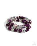 Complimentary Chic - Purple - Paparazzi Accessories - Bracelet - PRECLAIM 11/4