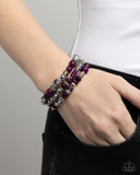 Complimentary Chic - Purple - Paparazzi Accessories - Bracelet - PRECLAIM 11/4