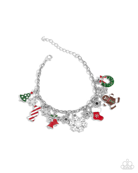 Christmas Cascade - Multi - Paparazzi Accessories - Bracelet