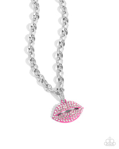 Keepsake Kisser - Pink - Paparazzi Accessories - Necklace - PRECLAIM 11/5