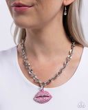 Keepsake Kisser - Pink - Paparazzi Accessories - Necklace - PRECLAIM 11/5