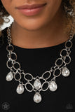 Show-Stopping Shimmer-White - Paparazzi Accessories - Necklace - Jewelry with Erin Binford