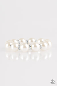 Here Comes The BRIDESMAID - White _ Paparazzi Accessories - Bracelet - Jewelry with Erin Binford