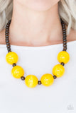 Oh My Miami - Yellow - Paparazzi Accessories - Necklace