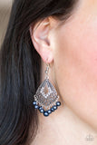 Gracefully Gatsby - Blue - Paparazzi Accessories - Earrings - Jewelry with Erin Binford