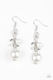 Timelessly Traditional - White - Paparazzi Accessories - Earring