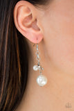 Timelessly Traditional - White - Paparazzi Accessories - Earring