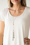 Timeless Tassels - Brown - Paparazzi Accessories - Necklace