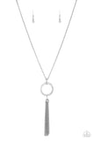 Straight To The Top - White - Paparazzi Accessories - Necklace