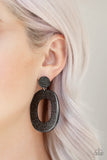 Miami Boulevard - Black -Paparazzi Accessories - Earring