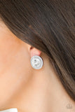 What Should I BLING? - White - Paparazzi Accessories - Earring - Jewelry with Erin Binford