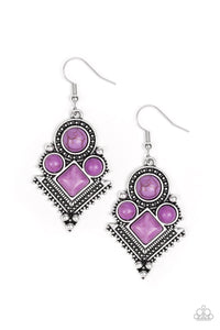 So Sonoran - Purple - Paparazzi Accessories - Earring - Jewelry with Erin Binford