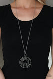 Running Circles In My Mind - Silver - Paparazzi Accessories - Necklace - Jewelry with Erin Binford