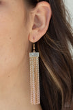 Twinkling Tapestry - Gold - Paparazzi Accessories - Earring