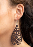 Seaside Sunsets - Brown - Paparazzi Accessories - Earring