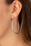 Rough It Up - Silver - Paparazzi Accessories - Earring