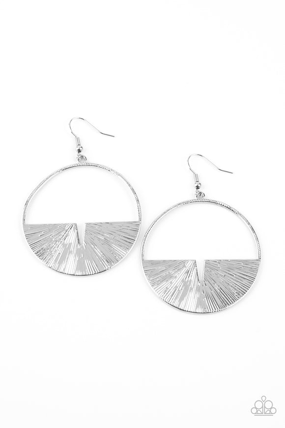 Reimagined Refinement - Silver - Paparazzi Accessories- Earrings