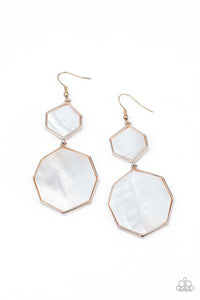 Vacation Glow - Rose Gold - Paparazzi Accessories -Earring