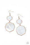 Vacation Glow - Rose Gold - Paparazzi Accessories -Earring