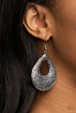 Flirtatiously Flourishing - Silver - Paparazzi Accessories - Earring